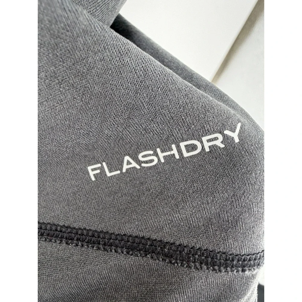 The North Face Men's FlashDry‎ 1/2 Zip Pullover Jacket Charcoal Grey Small S/P